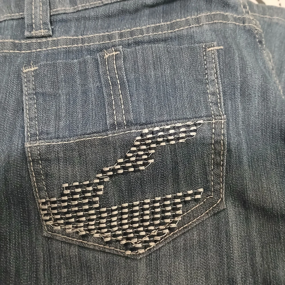 Silver Diva size 7 and size 5 Blue Boot Cut Jeans with Classic Indigo Wash